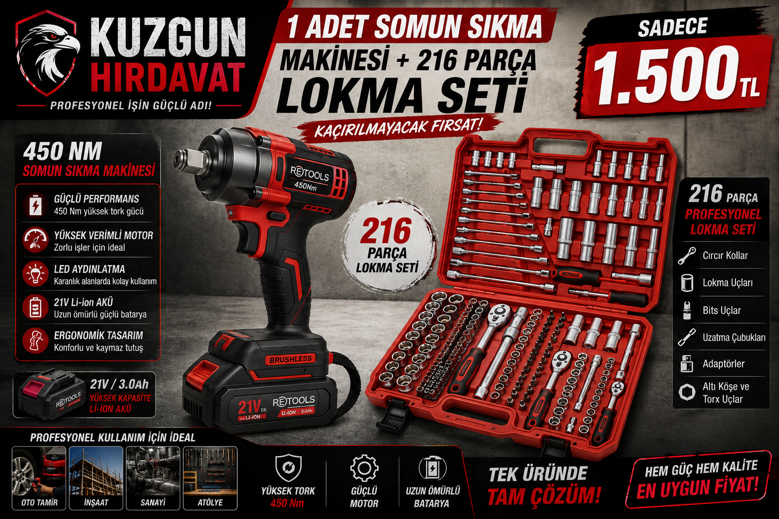 SOMUN SIKMA MAKİNESİ + 216 PARÇA LOKMA SETİ